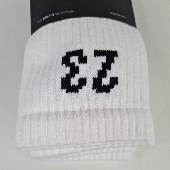 Jordan Essential Crew 3 Pack Socks Dri-Fit White - Picture 3 of 7